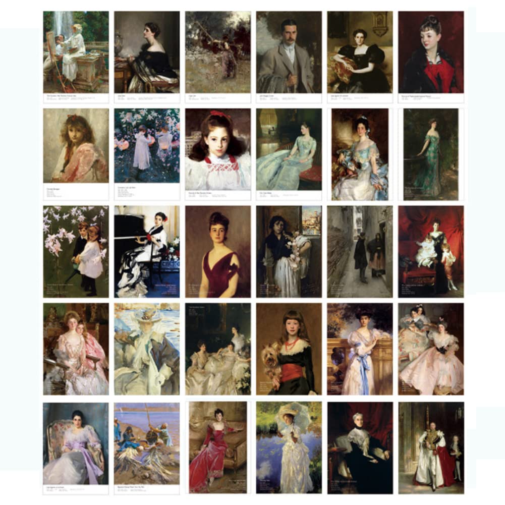 HOSTEESSCHOICE Vintage Art Postcards set of 30 Post card of Japanese Artist Korin Furuya Art Sea variety pack Famous Painting Scenery,4 x 6 Inches