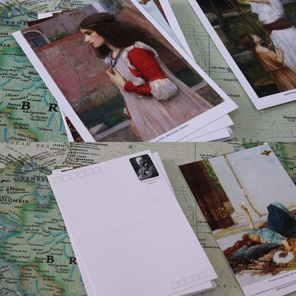 HOSTEESSCHOICE Vintage Art Postcards set of 30 Post card of Japanese Artist Korin Furuya Art Sea variety pack Famous Painting Scenery,4 x 6 Inches