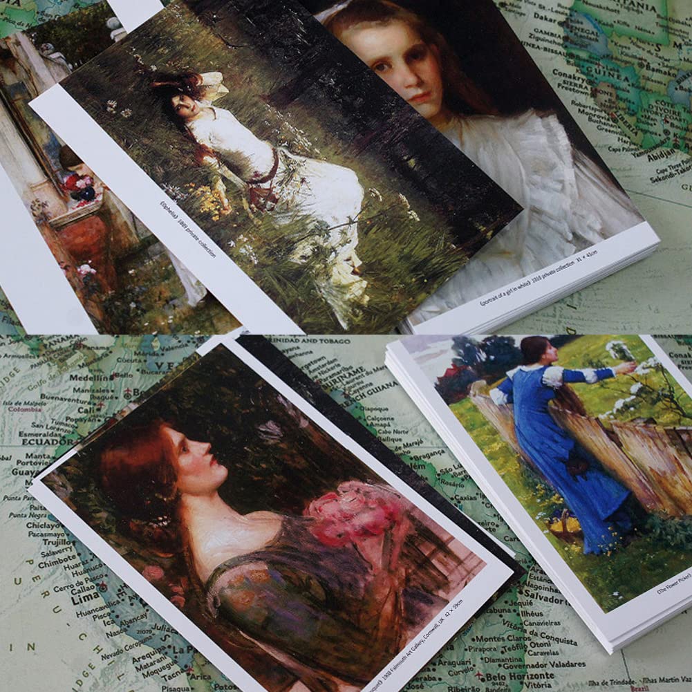 HOSTEESSCHOICE Vintage Art Postcards set of 30 Post card of Japanese Artist Korin Furuya Art Sea variety pack Famous Painting Scenery,4 x 6 Inches