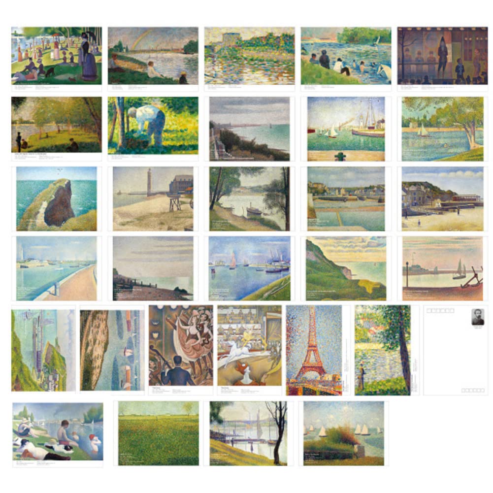 HOSTEESSCHOICE Vintage Art Postcards set of 30 Post card of Japanese Artist Korin Furuya Art Sea variety pack Famous Painting Scenery,4 x 6 Inches