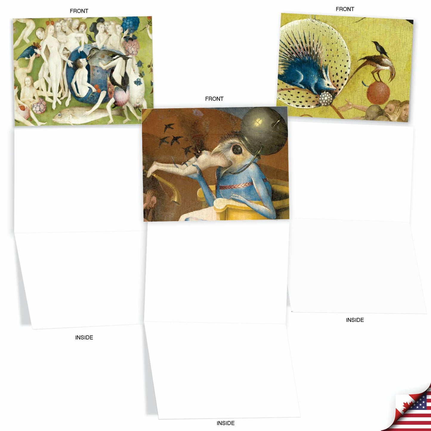 The Best Card Company - 10 Retro Blank Cards with Envelopes (4 x 5.12 Inch) - Artistic Boxed Assortment, Vintage Note Cards - Parisian Postcards M2355OCB
