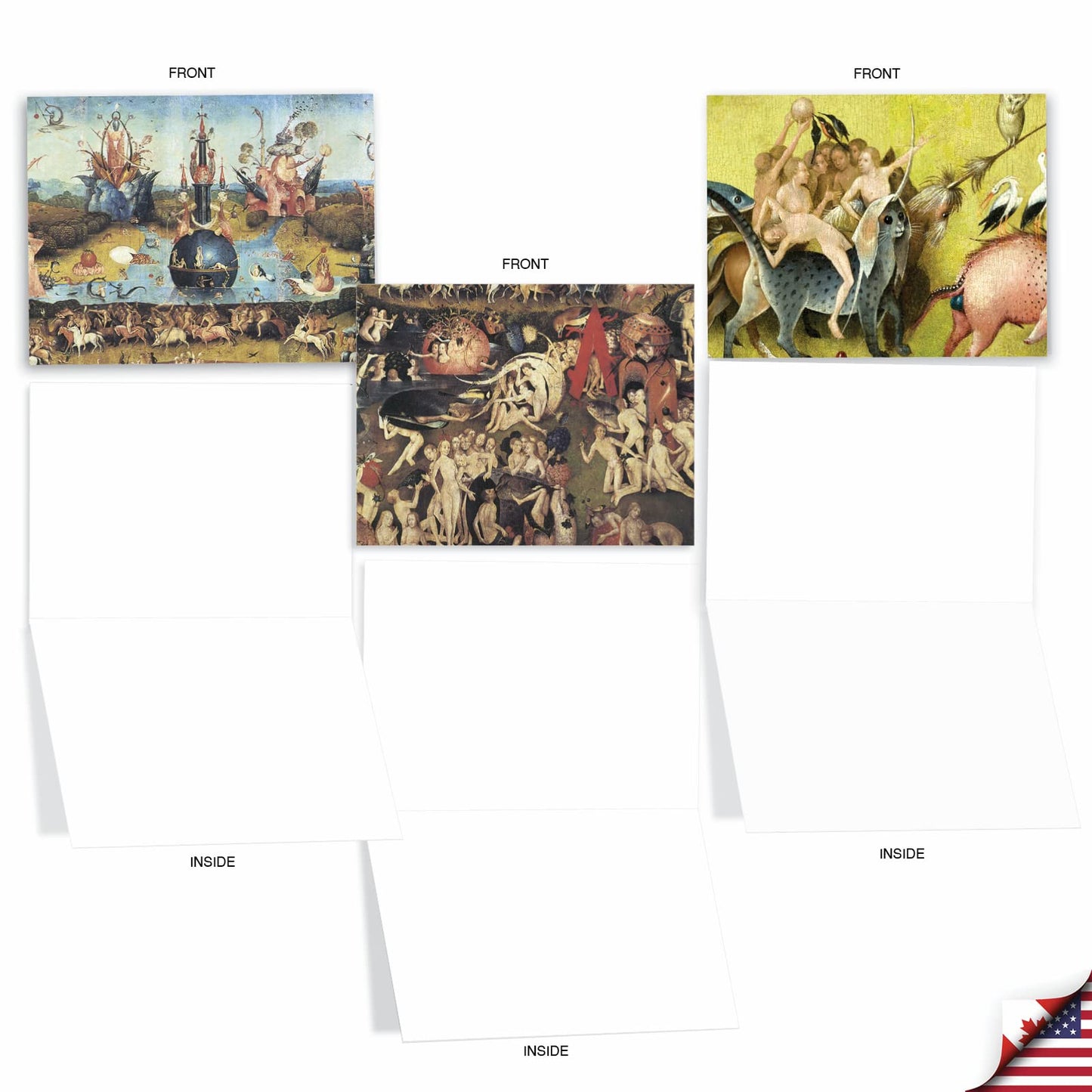 The Best Card Company - 10 Retro Blank Cards with Envelopes (4 x 5.12 Inch) - Artistic Boxed Assortment, Vintage Note Cards - Parisian Postcards M2355OCB